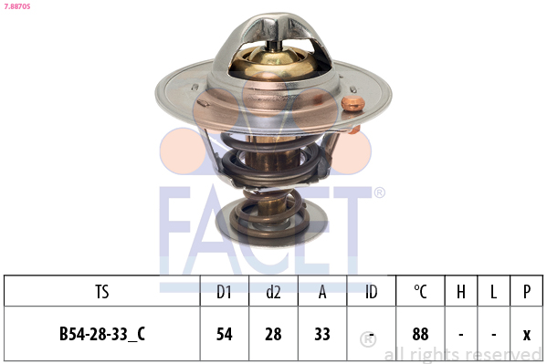 FACET Termosztát 7.8870S_FACET