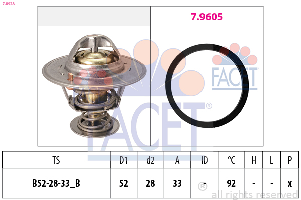 FACET Termosztát 7.8928_FACET