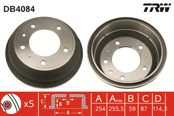 TRW Fékdob DB4084_TRW