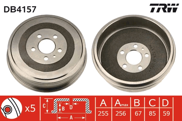 TRW Fékdob DB4157_TRW