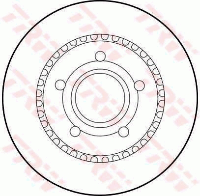 TRW Első féktárcsa DF1528_TRW