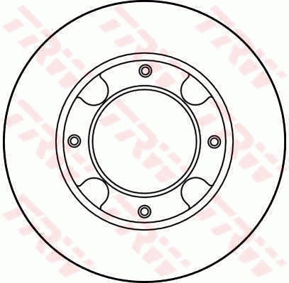 TRW Első féktárcsa DF1970_TRW