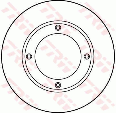 TRW Első féktárcsa DF1971_TRW