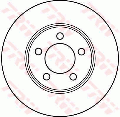 TRW Első féktárcsa DF2624_TRW