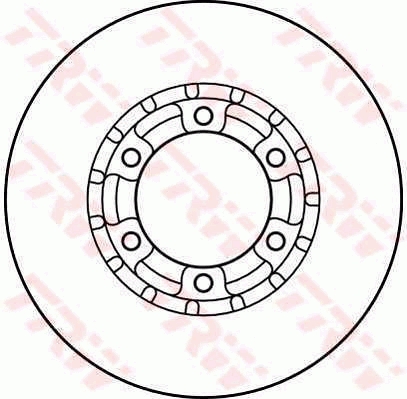 TRW Első féktárcsa DF2634_TRW