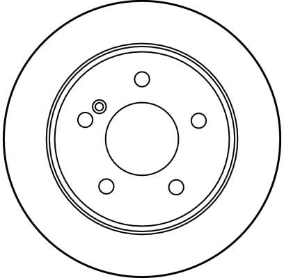 TRW Hátsó féktárcsa DF2653_TRW
