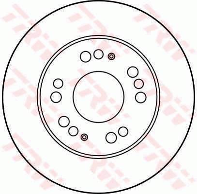 TRW Első féktárcsa DF2718_TRW