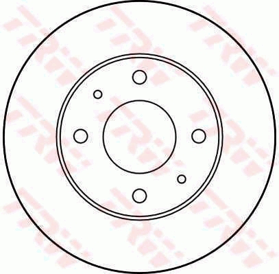 TRW Első féktárcsa DF2798_TRW