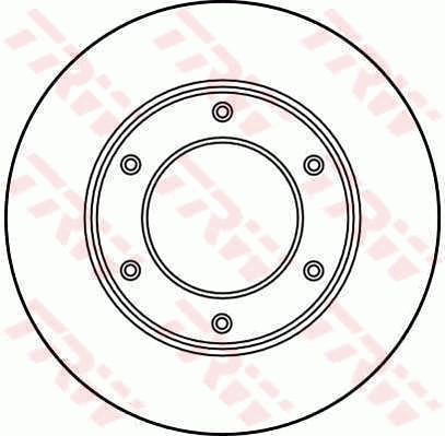 TRW Első féktárcsa DF3027_TRW