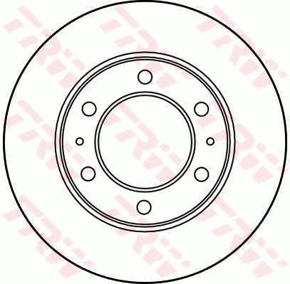 TRW Első féktárcsa DF3035_TRW