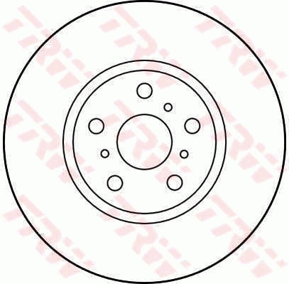 TRW Első féktárcsa DF3093_TRW