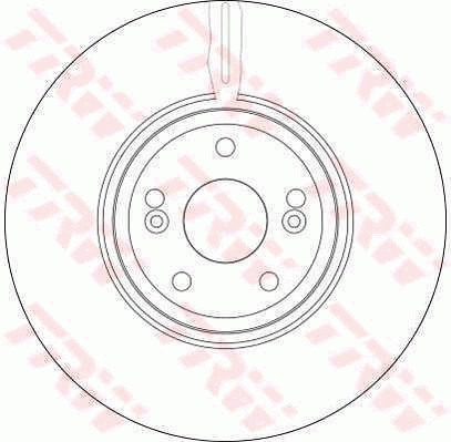 TRW Első féktárcsa DF4231_TRW