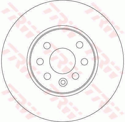 TRW Első féktárcsa DF4318_TRW