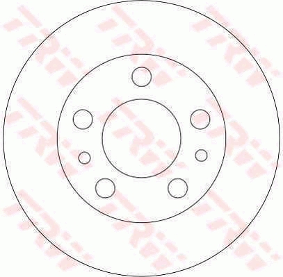 TRW Első féktárcsa DF4321_TRW