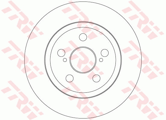 TRW Hátsó féktárcsa DF6331_TRW