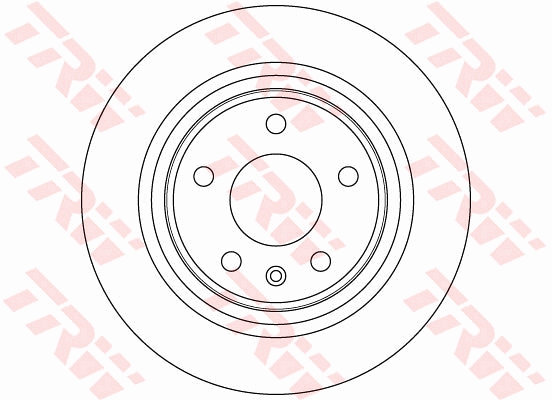 TRW Hátsó féktárcsa DF6370_TRW