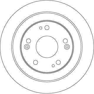 TRW Hátsó féktárcsa DF6526_TRW