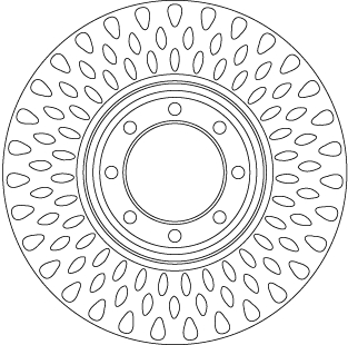 TRW Féktárcsa, mind DF6688S_TRW