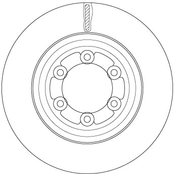 TRW Féktárcsa, mind DF6736S_TRW