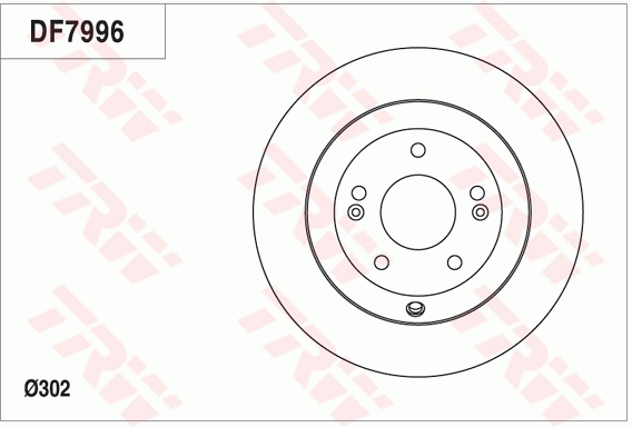 TRW Hátsó féktárcsa DF7996_TRW