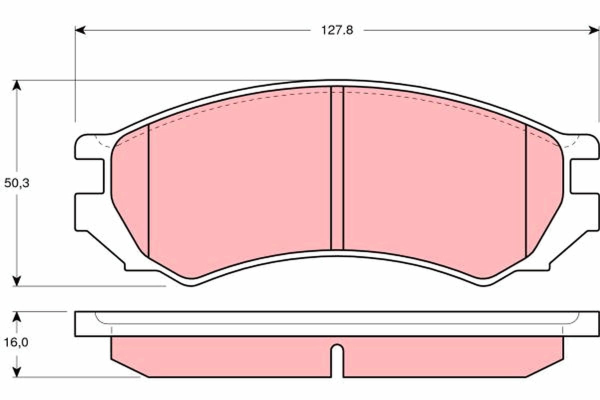 TRW Első fékbetét GDB1005_TRW