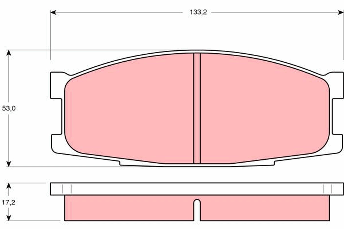 TRW Első fékbetét GDB1022_TRW