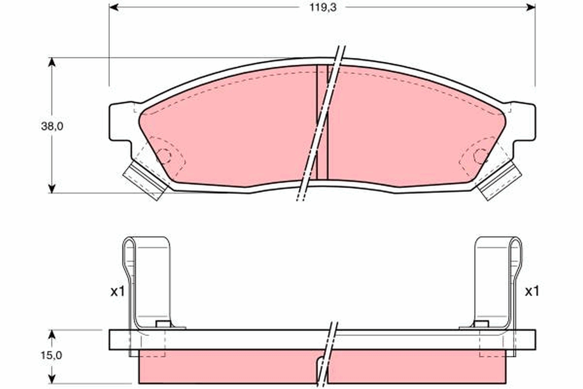 TRW Első fékbetét GDB1038_TRW