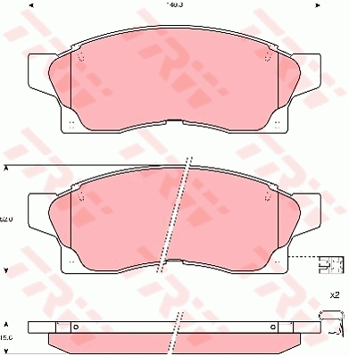 TRW Első fékbetét GDB1062_TRW