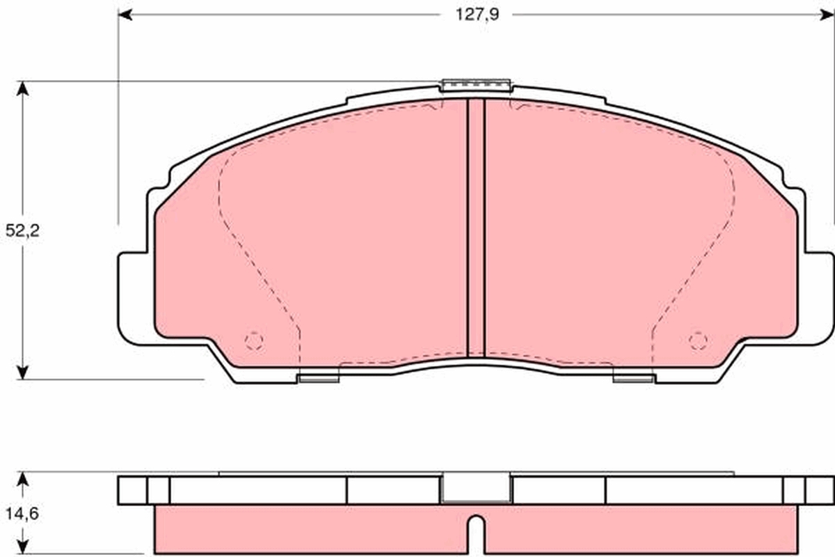 TRW Első fékbetét GDB1135_TRW