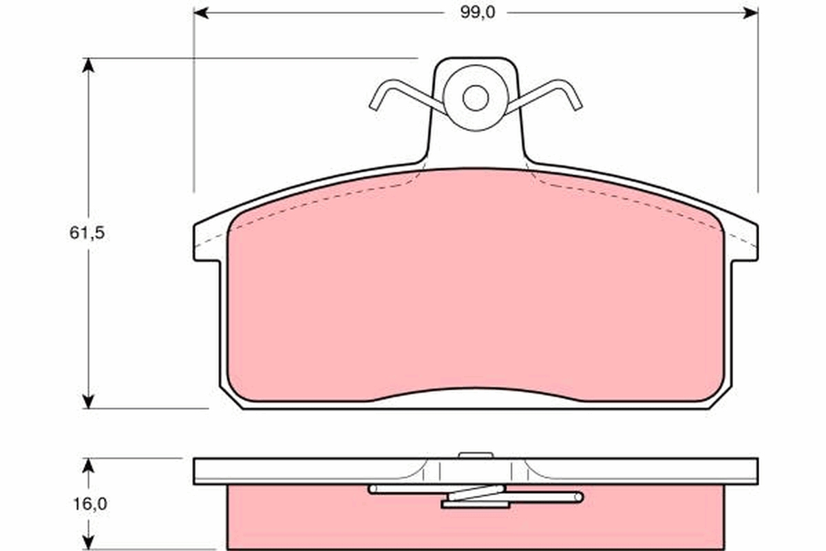 TRW Első fékbetét GDB1165_TRW