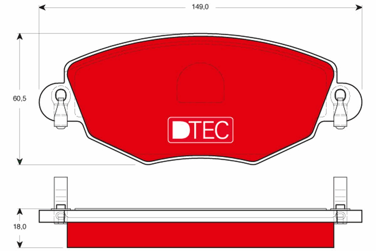 TRW Első fékbetét GDB1434DTE_TRW