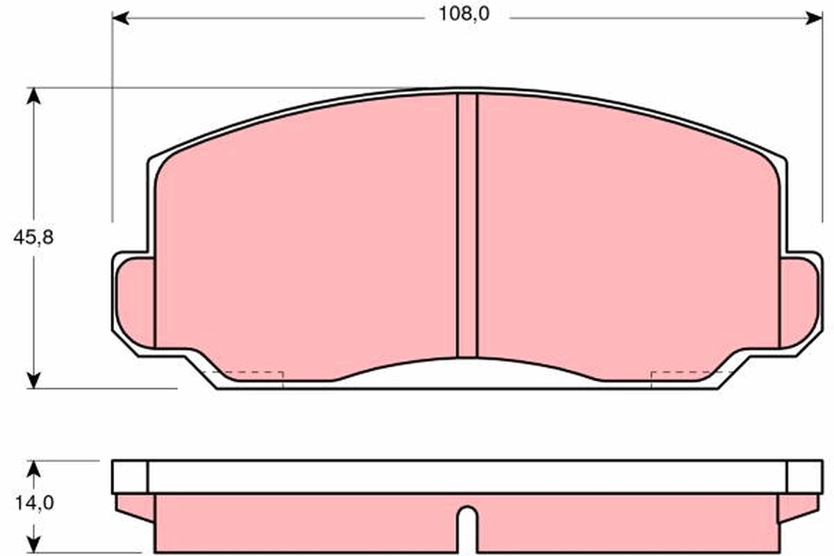 TRW Első fékbetét GDB175_TRW