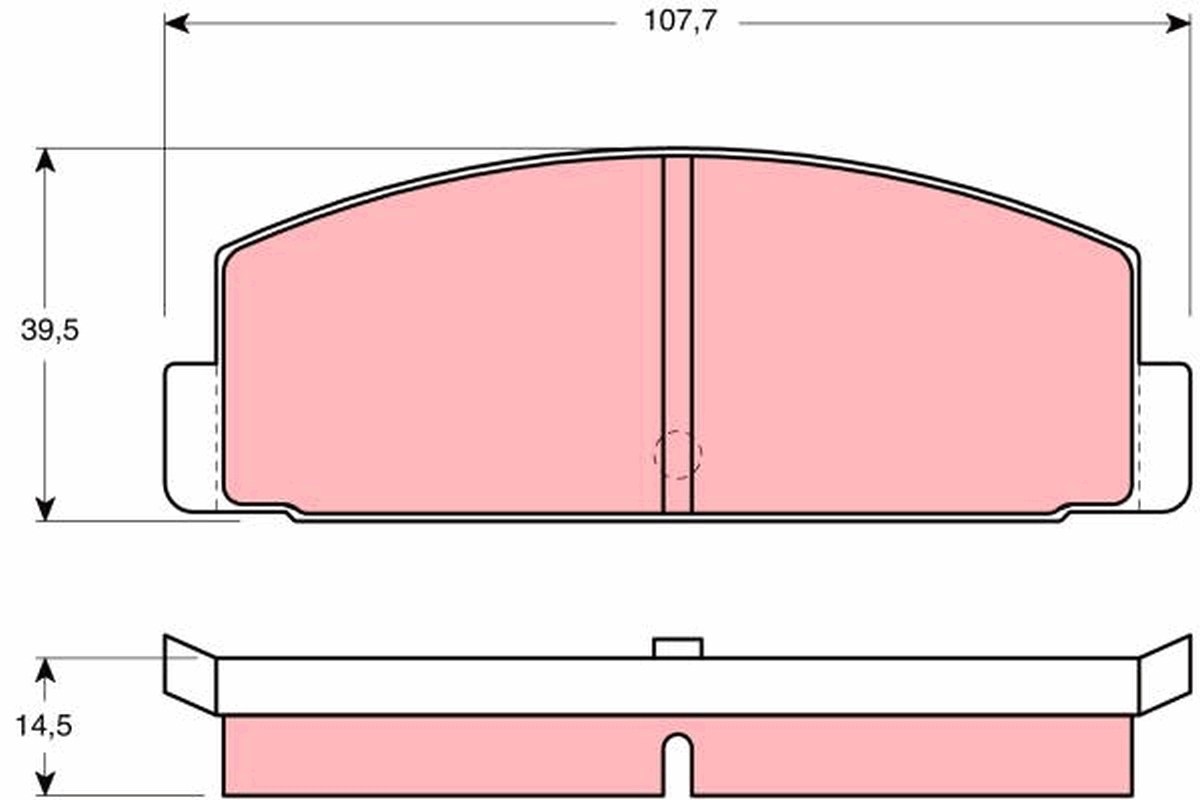 TRW Hátsó fékbetét GDB184_TRW