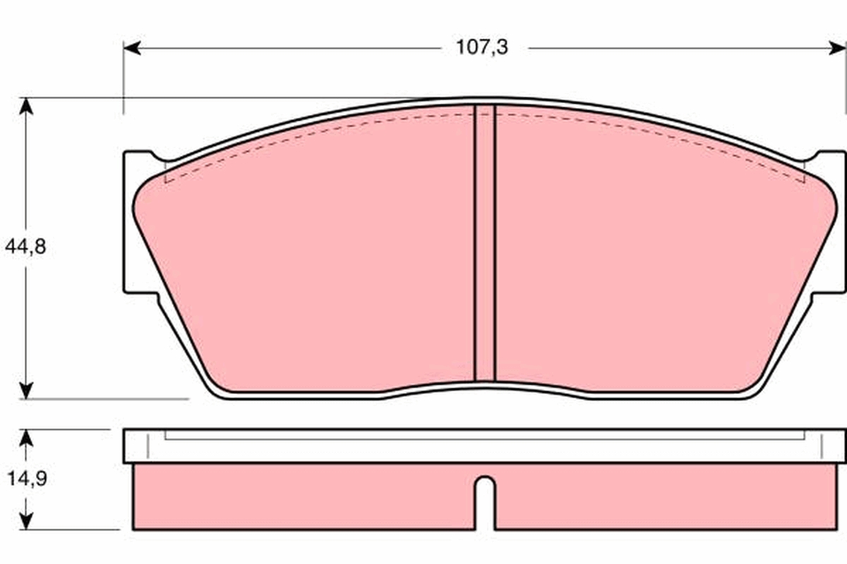 TRW Első fékbetét GDB284_TRW