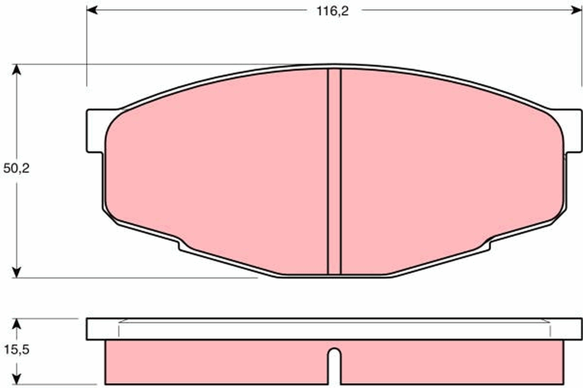 TRW Első fékbetét GDB293_TRW