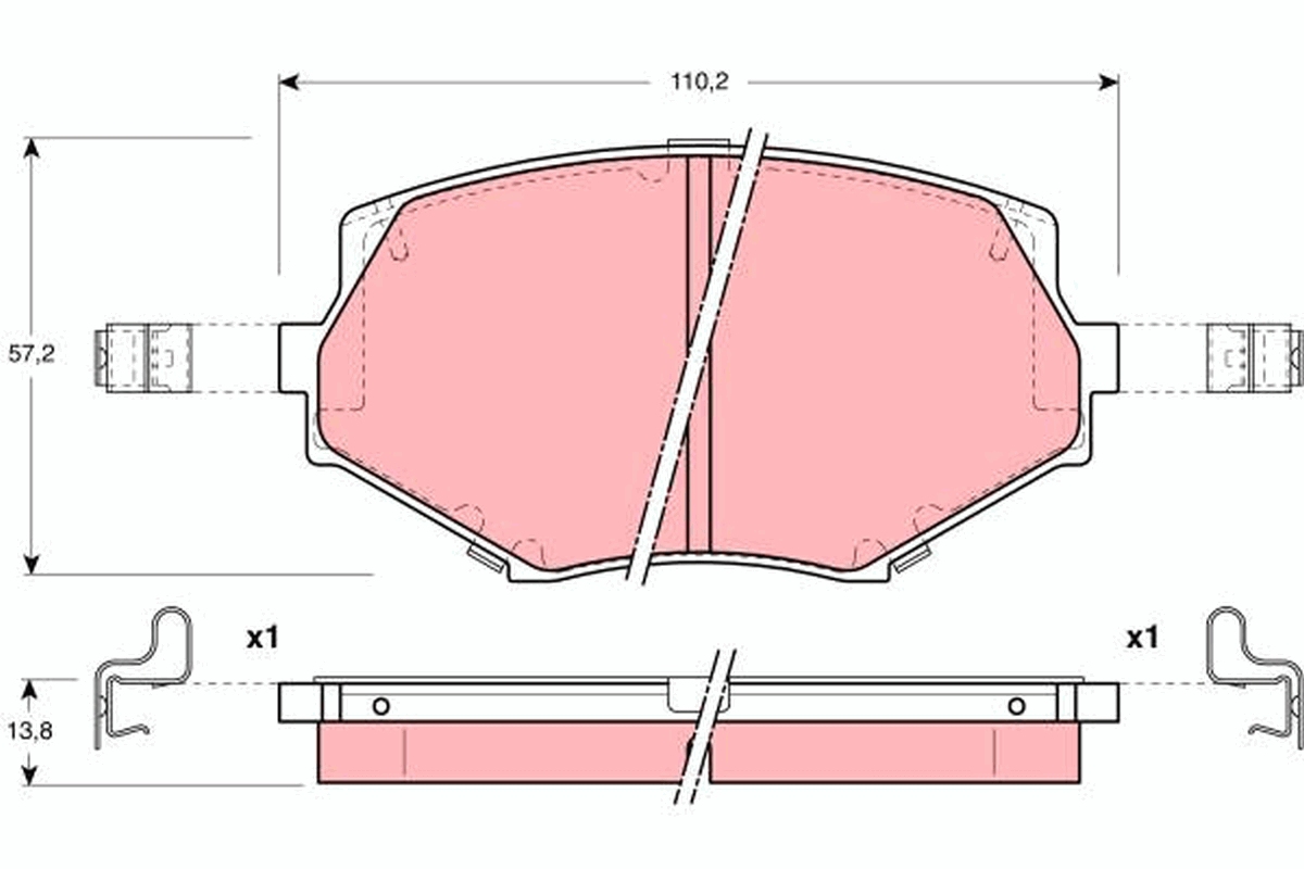 TRW Első fékbetét GDB3103_TRW