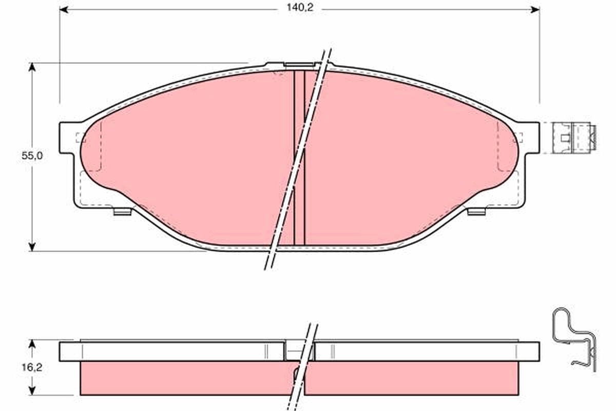 TRW Első fékbetét GDB3109_TRW