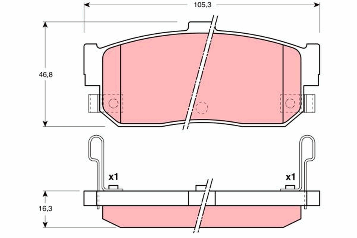 TRW Hátsó fékbetét GDB3111_TRW