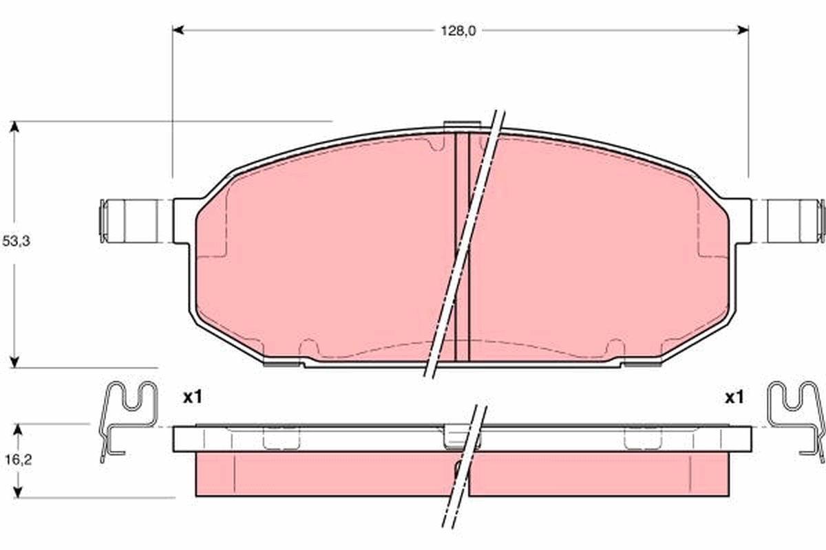 TRW Első fékbetét GDB3153_TRW