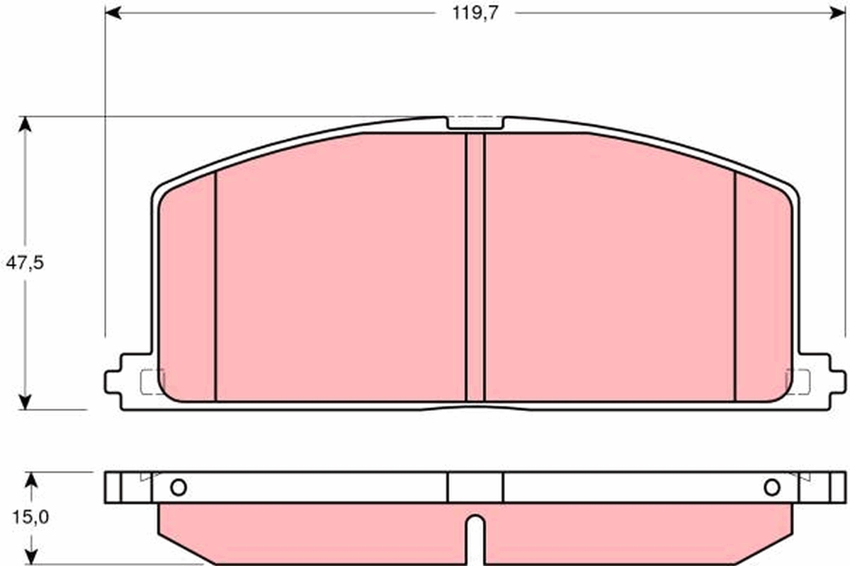 TRW Első fékbetét GDB3184_TRW