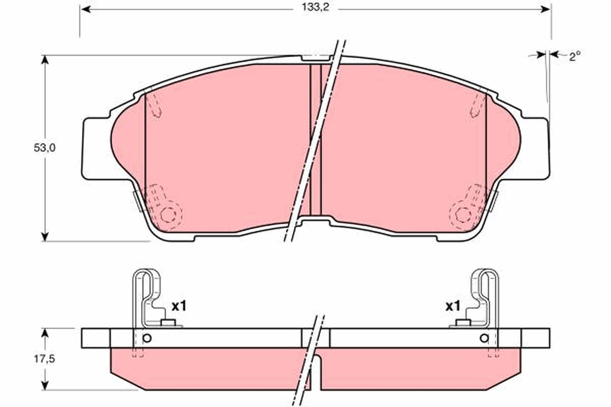 TRW Első fékbetét GDB3207_TRW