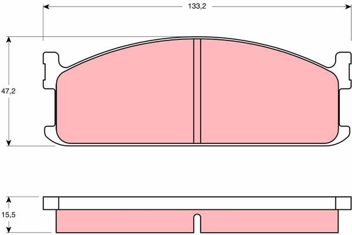 TRW Első fékbetét GDB345_TRW