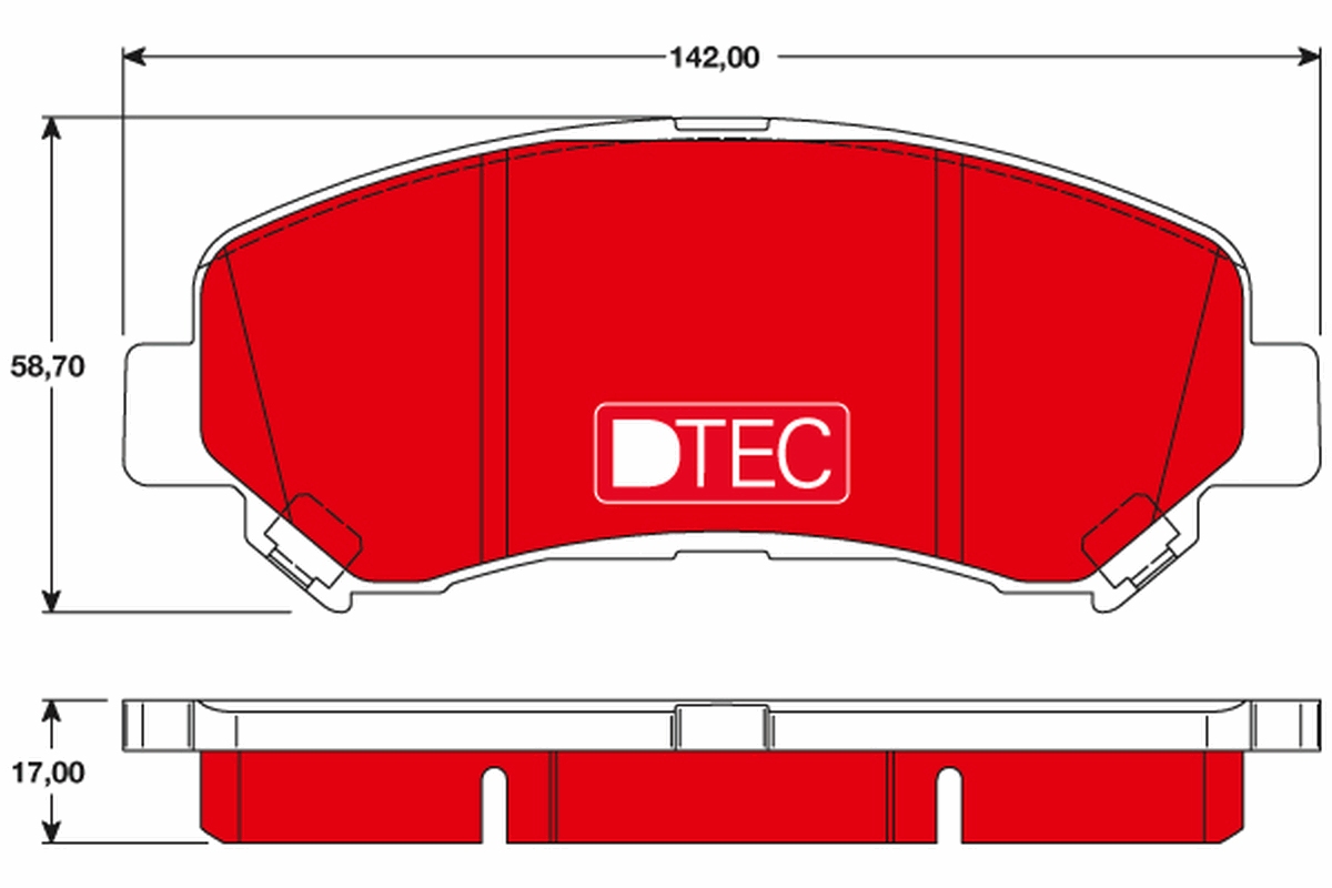 TRW Első fékbetét GDB3467DTE_TRW