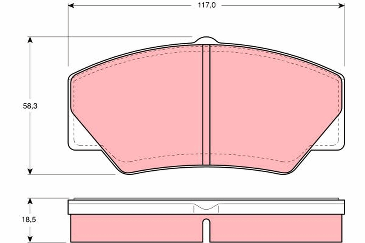 TRW Első fékbetét GDB349_TRW