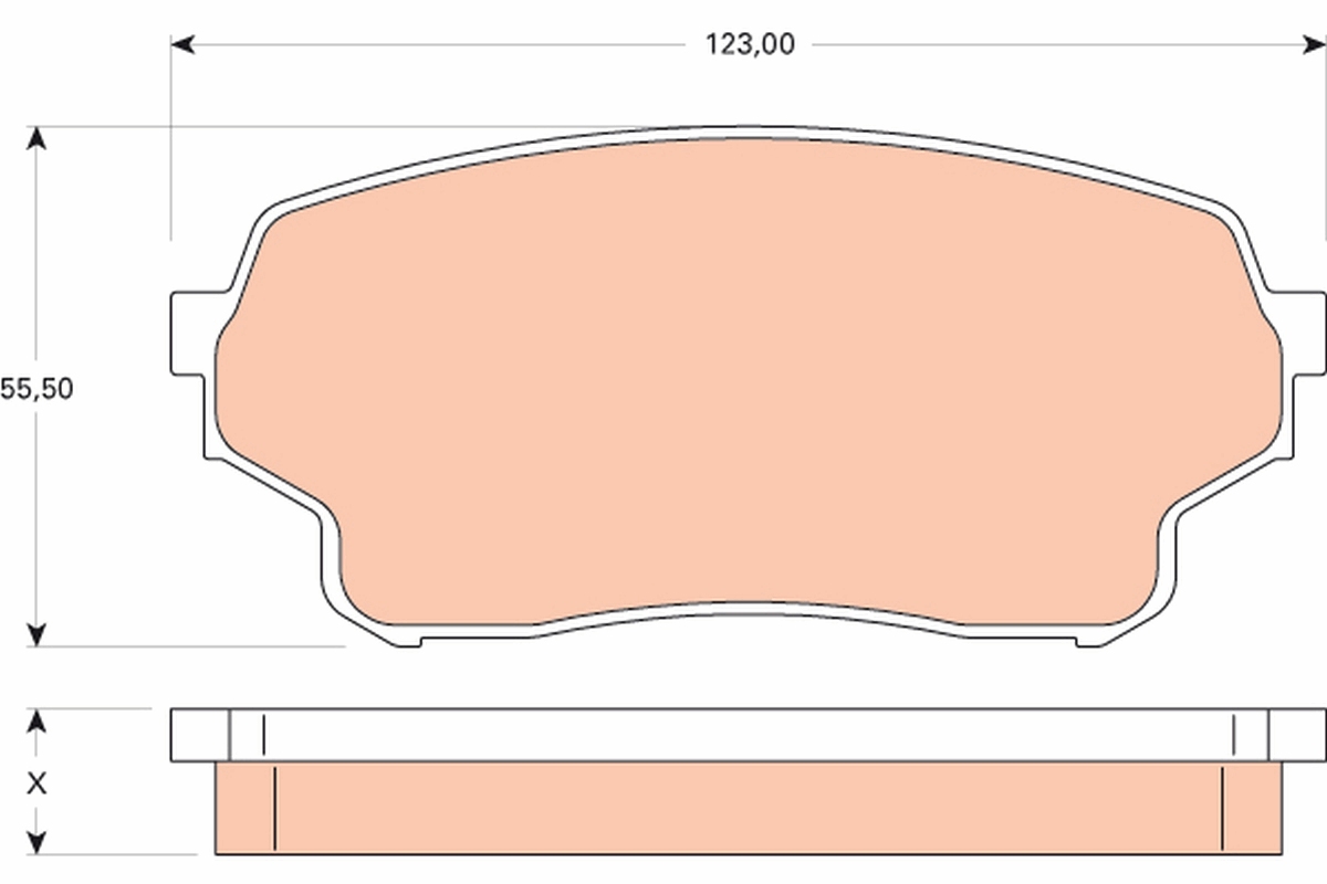 TRW Első fékbetét GDB3490_TRW