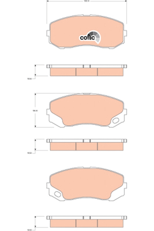 TRW Első fékbetét GDB3492_TRW