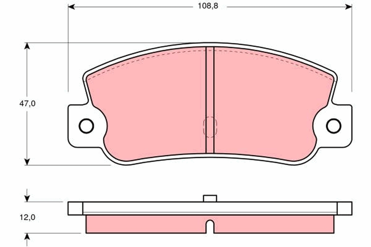 TRW Hátsó fékbetét GDB360_TRW