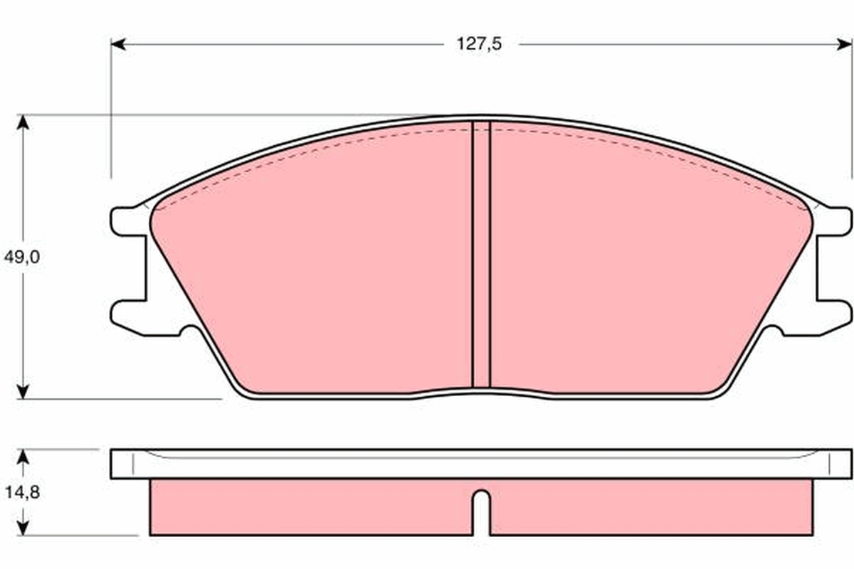 TRW Első fékbetét GDB373_TRW