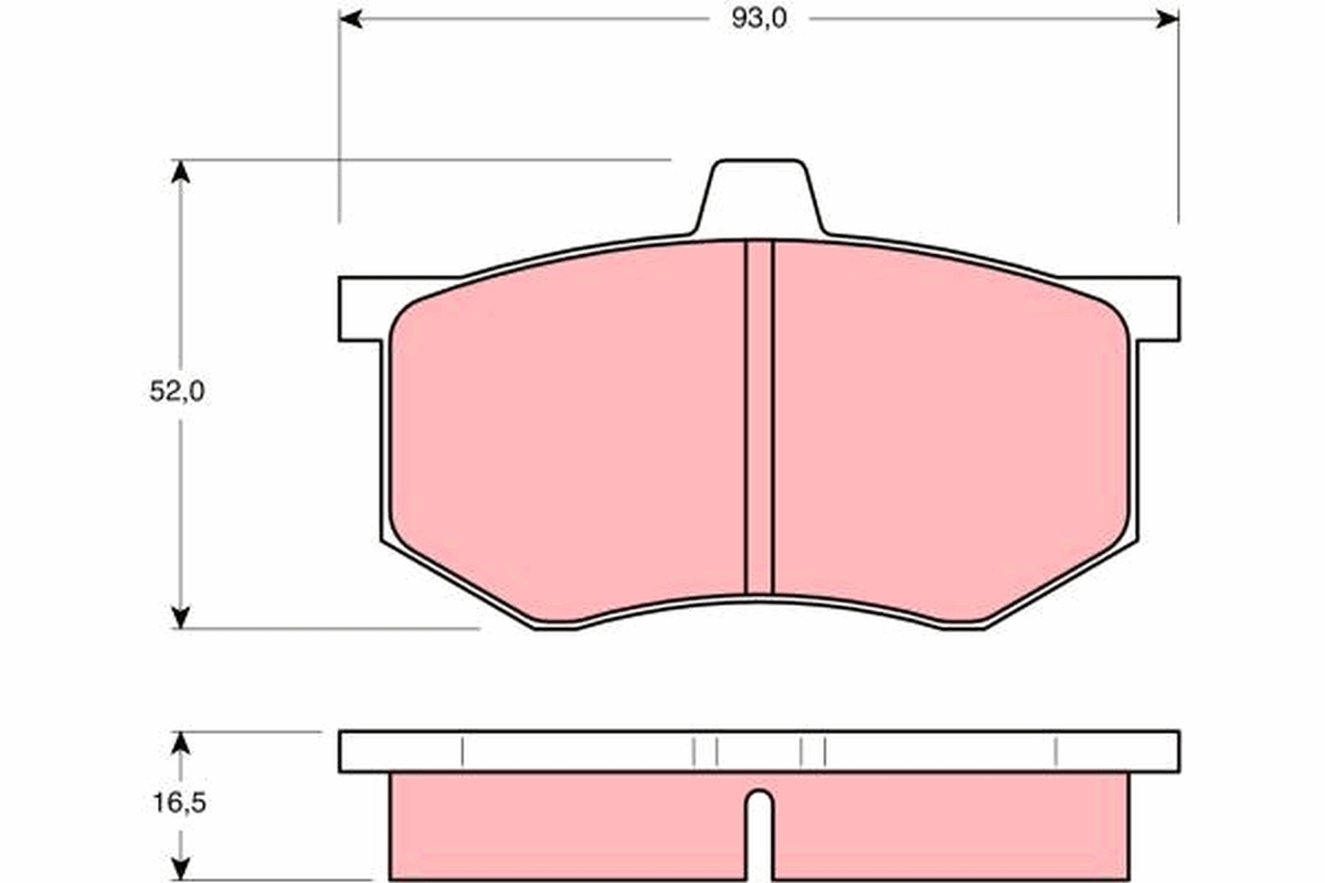 TRW Első fékbetét GDB801_TRW