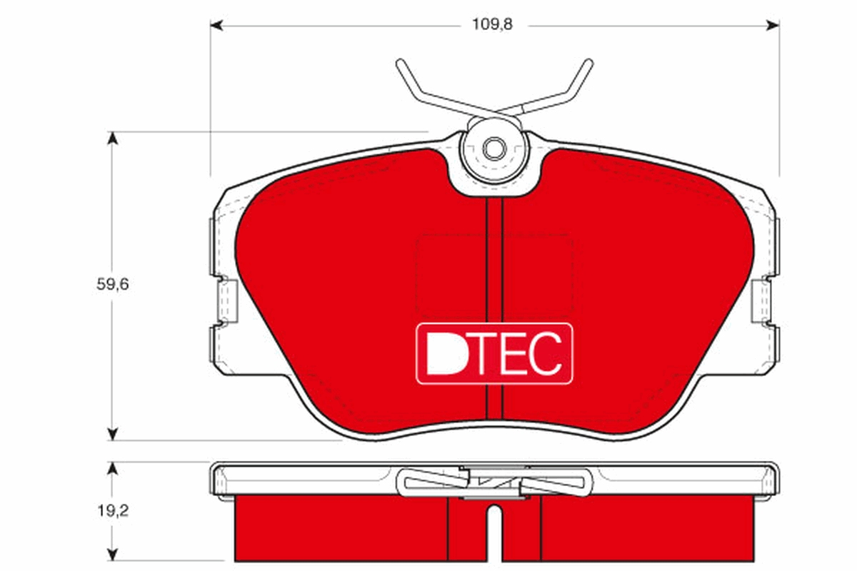 TRW Első fékbetét GDB818DTE_TRW